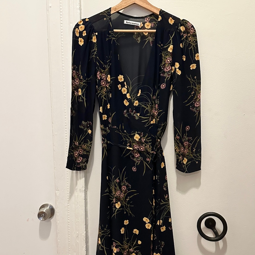 Reformation Melba Dress in "Mademoiselle" XS